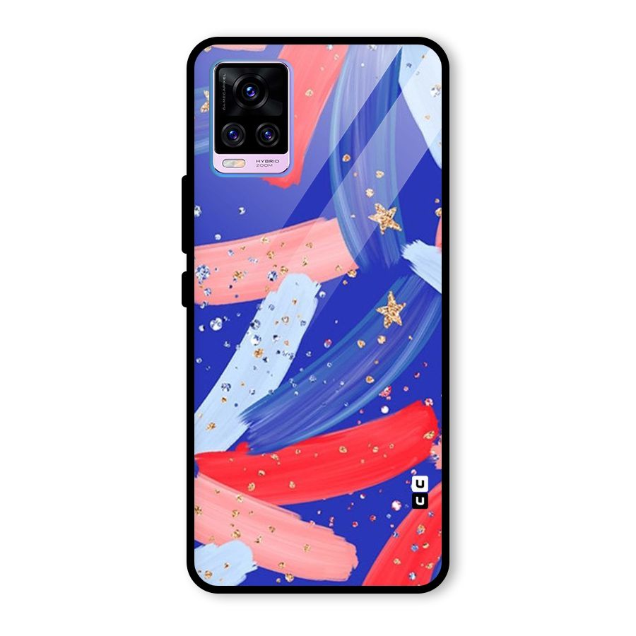 Paint Stars Glass Back Case for Vivo V20 Pro
