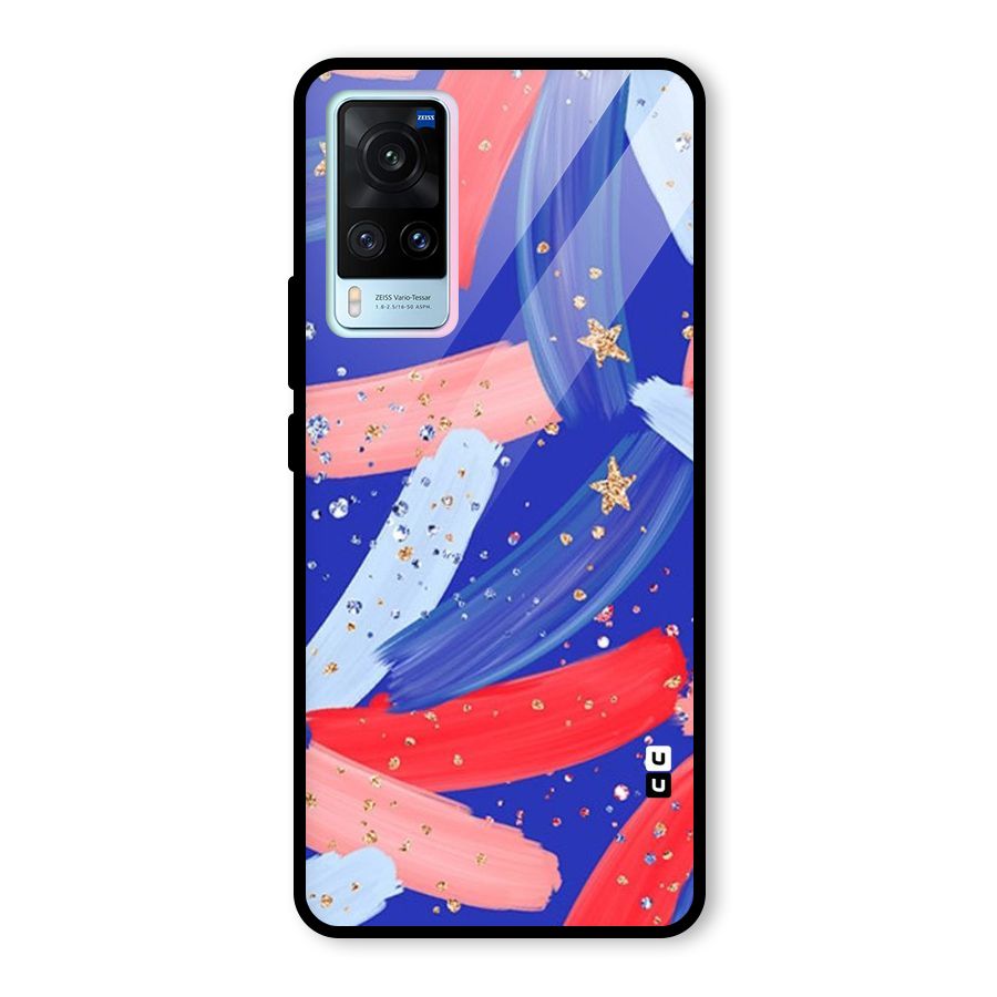 Paint Stars Glass Back Case for Vivo X60