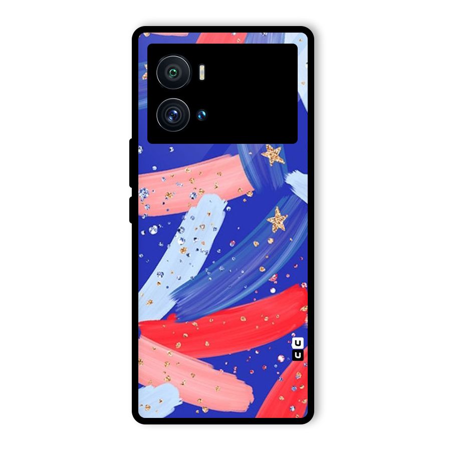 Paint Stars Glass Back Case for Vivo iQOO 9 Pro