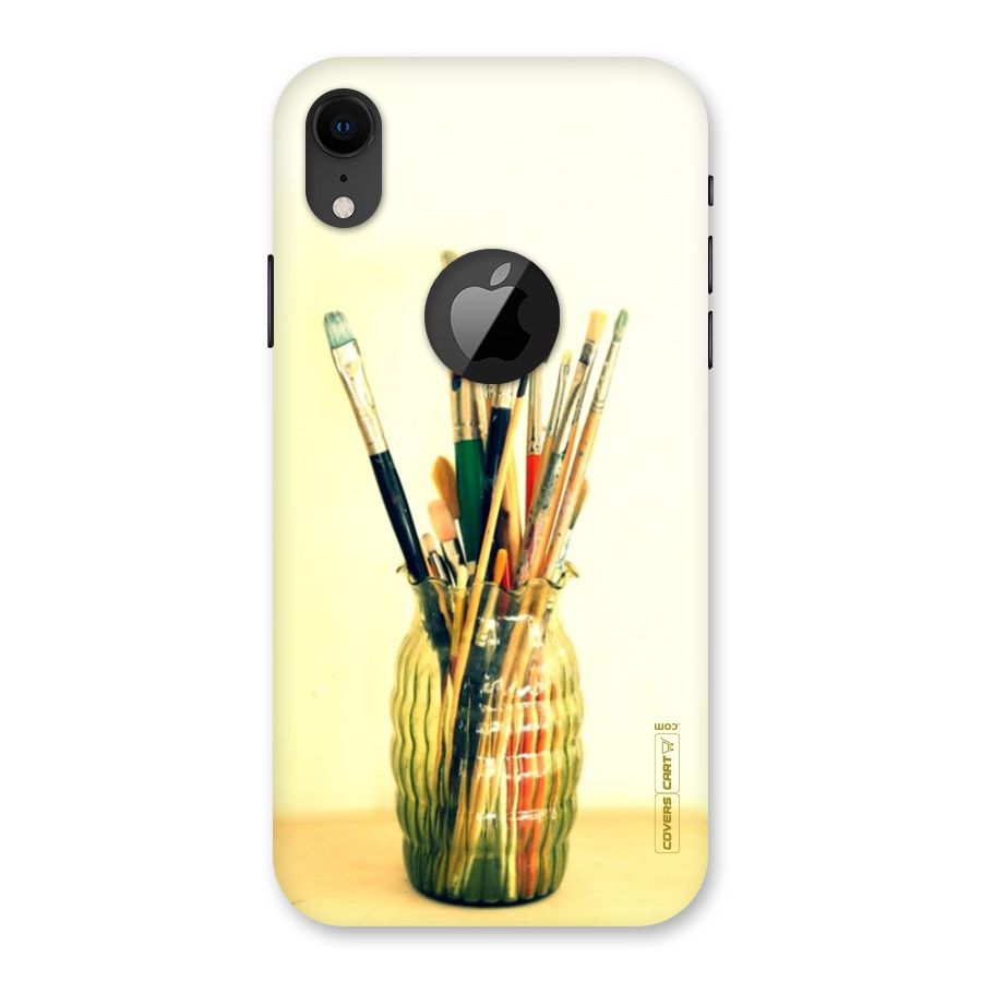 Paint Vass Back Case for iPhone XR Logo Cut