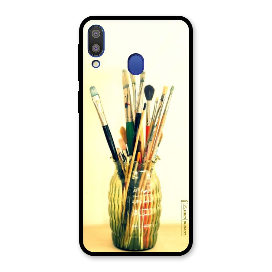 Paint Vass Glass Back Case for Galaxy M20