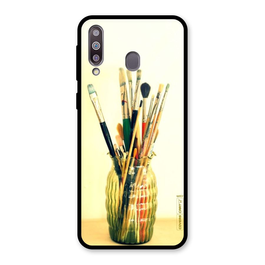 Paint Vass Glass Back Case for Galaxy M30