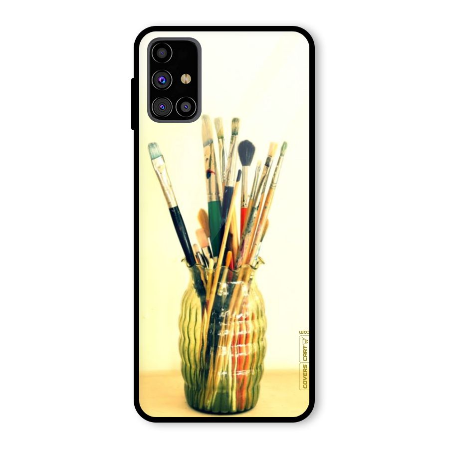 Paint Vass Glass Back Case for Galaxy M31s