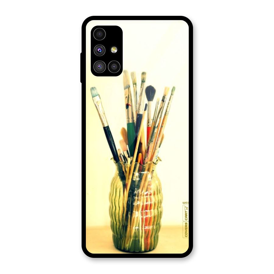 Paint Vass Glass Back Case for Galaxy M51
