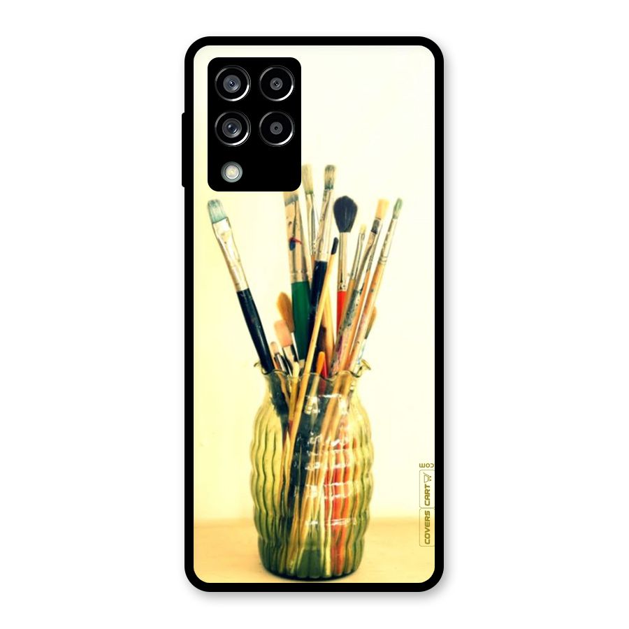 Paint Vass Glass Back Case for Galaxy M53 5G