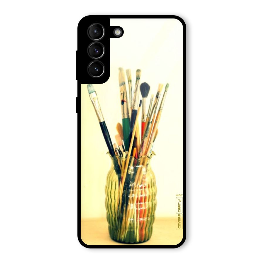 Paint Vass Glass Back Case for Galaxy S21 Plus