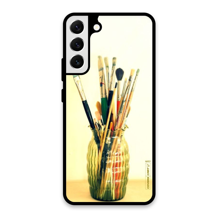 Paint Vass Glass Back Case for Galaxy S22 Plus 5G