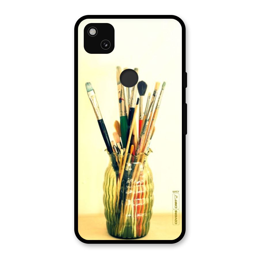 Paint Vass Glass Back Case for Google Pixel 4a