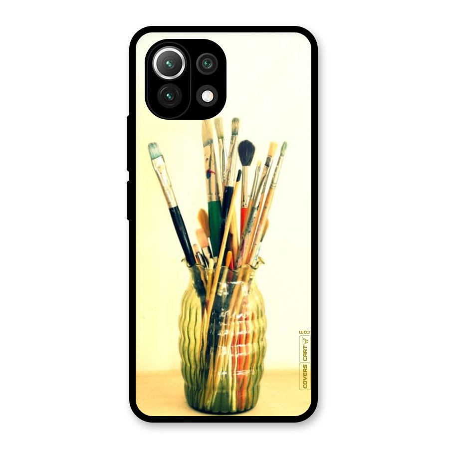 Paint Vass Glass Back Case for Mi 11 Lite