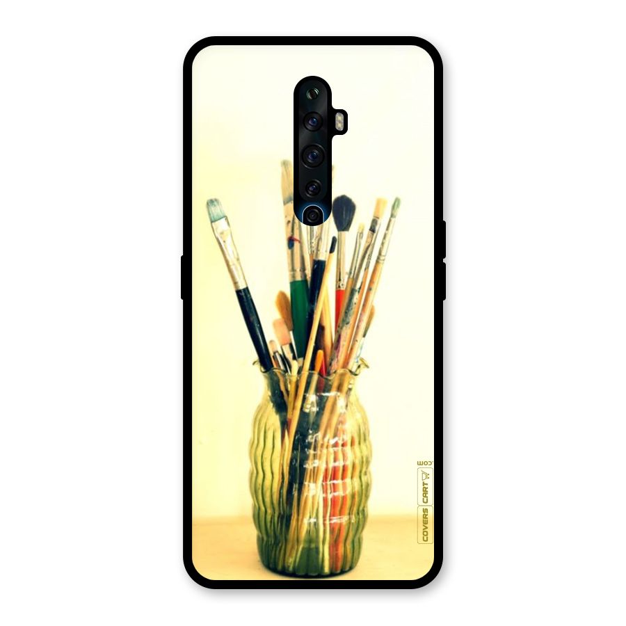 Paint Vass Glass Back Case for Oppo Reno2 F