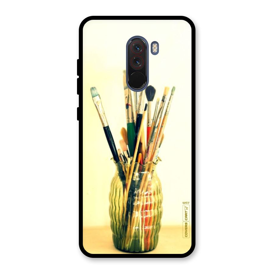 Paint Vass Glass Back Case for Poco F1