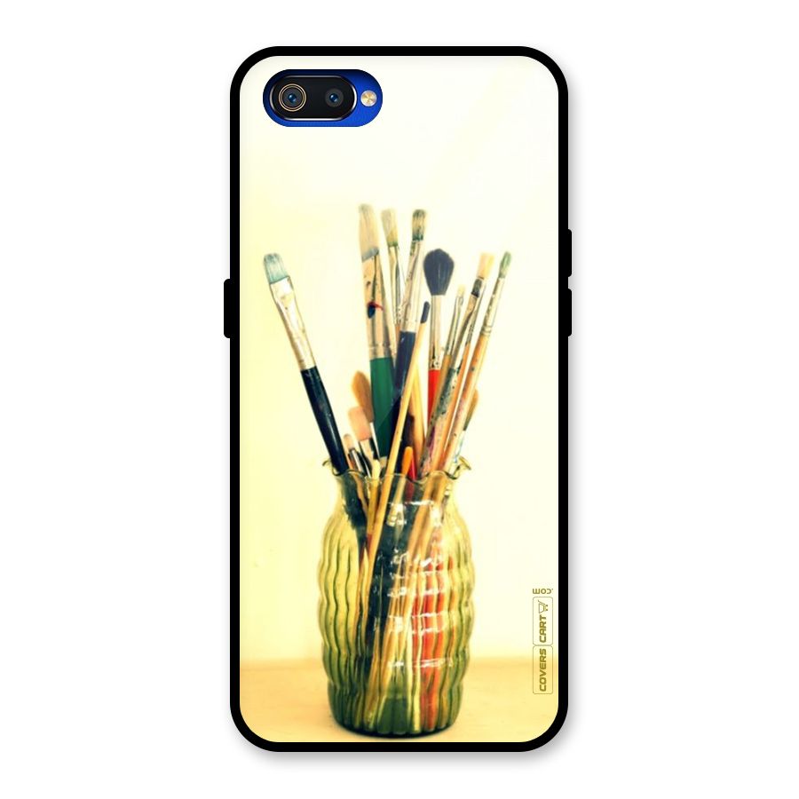 Paint Vass Glass Back Case for Realme C2