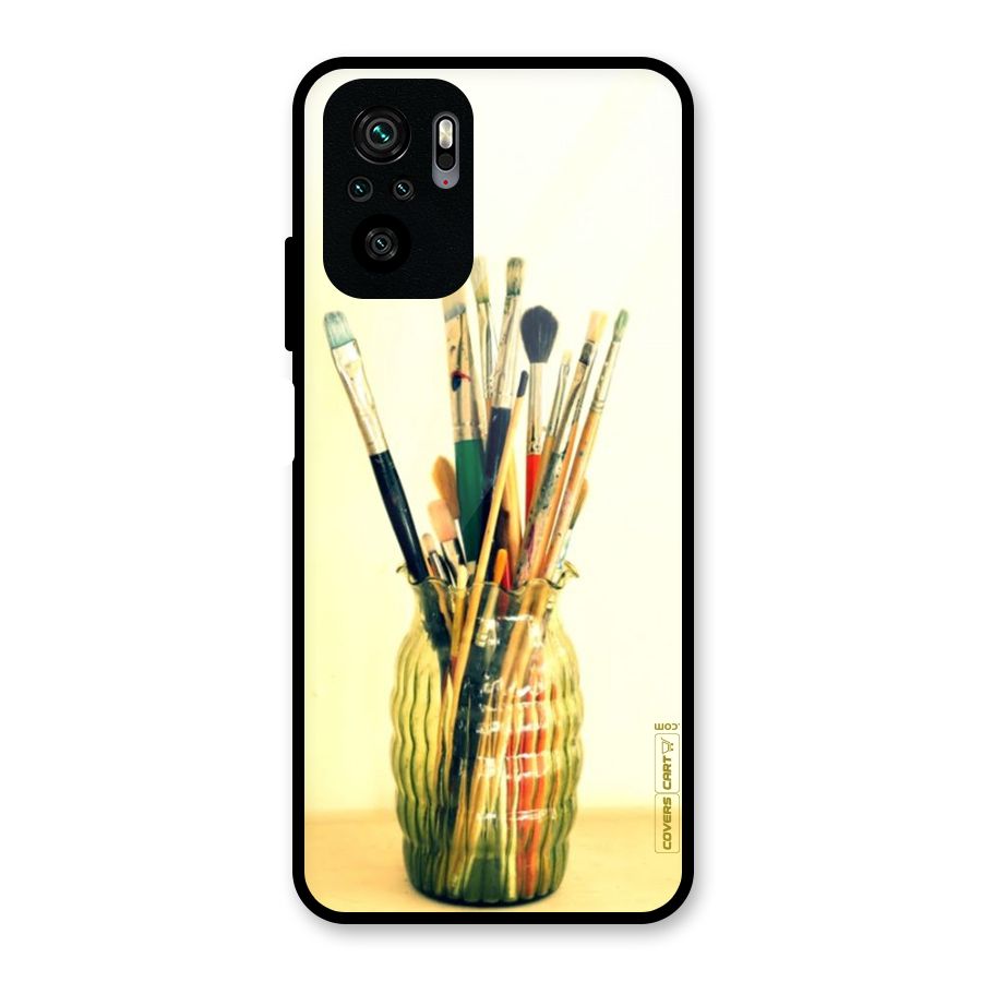 Paint Vass Glass Back Case for Redmi Note 10S