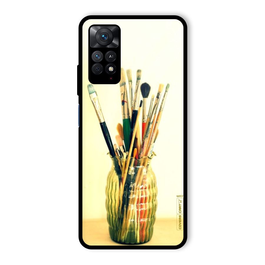 Paint Vass Glass Back Case for Redmi Note 11 Pro