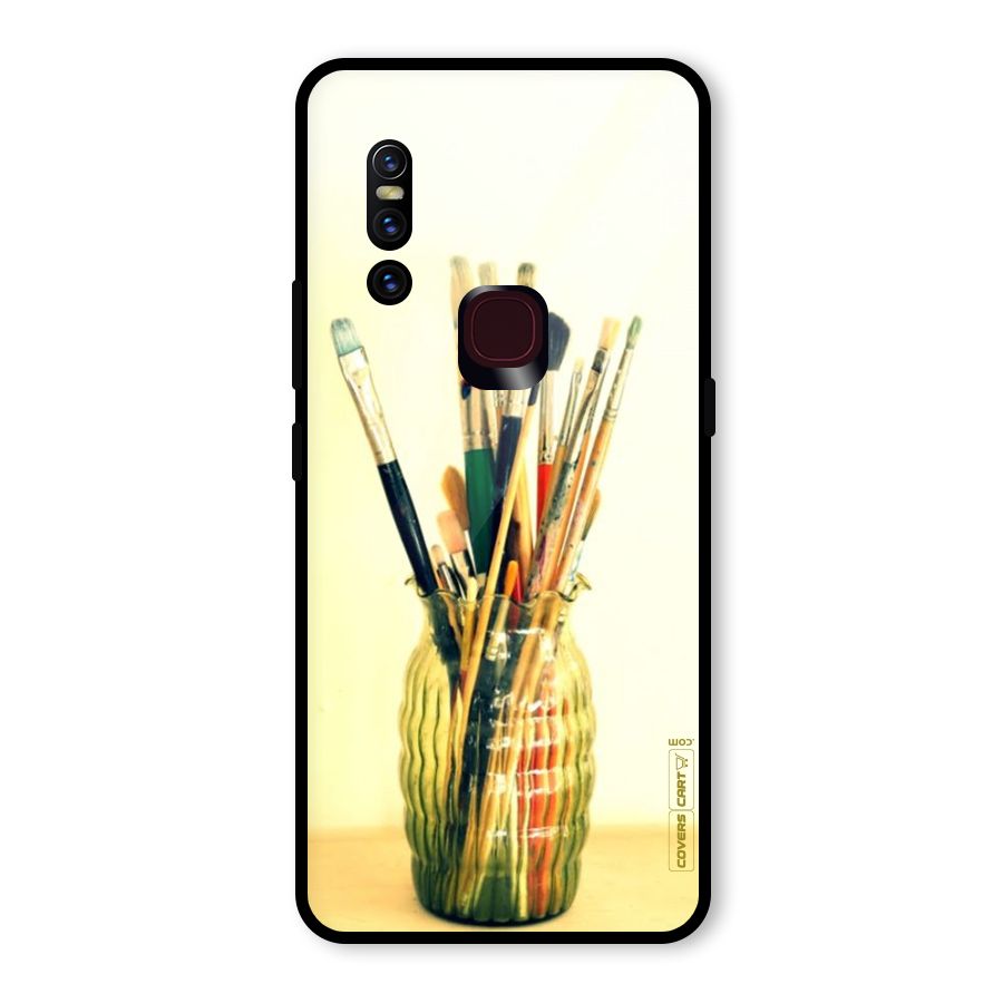 Paint Vass Glass Back Case for Vivo V15