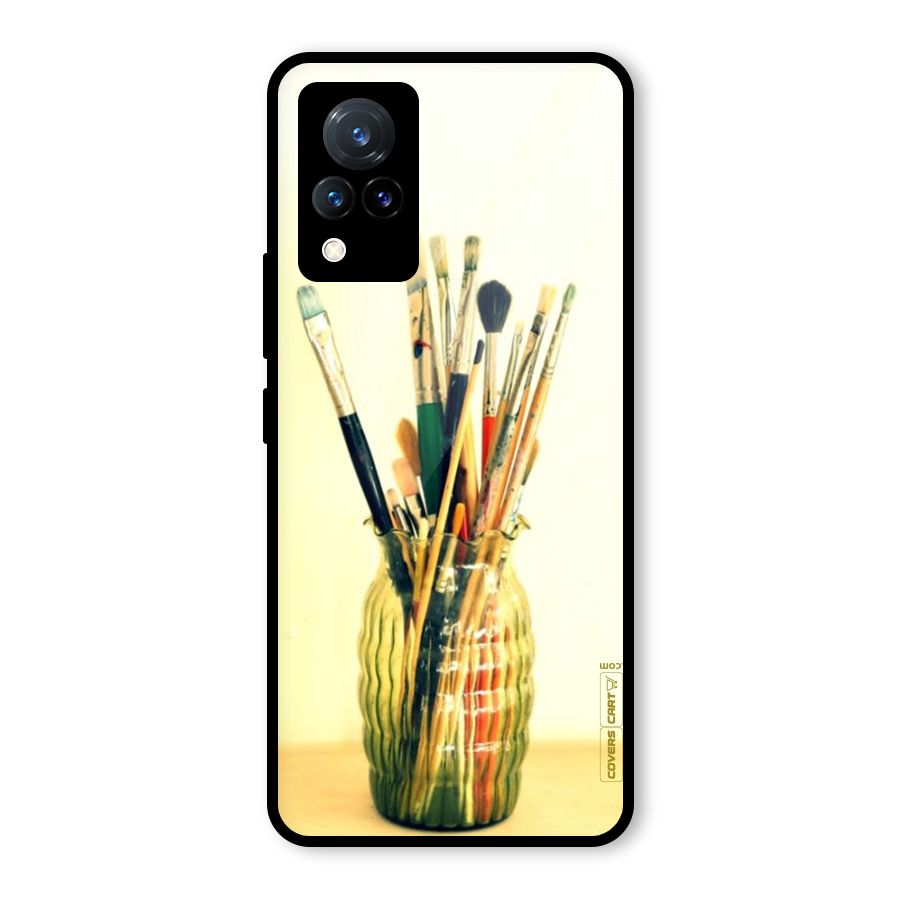 Paint Vass Glass Back Case for Vivo V21 5G