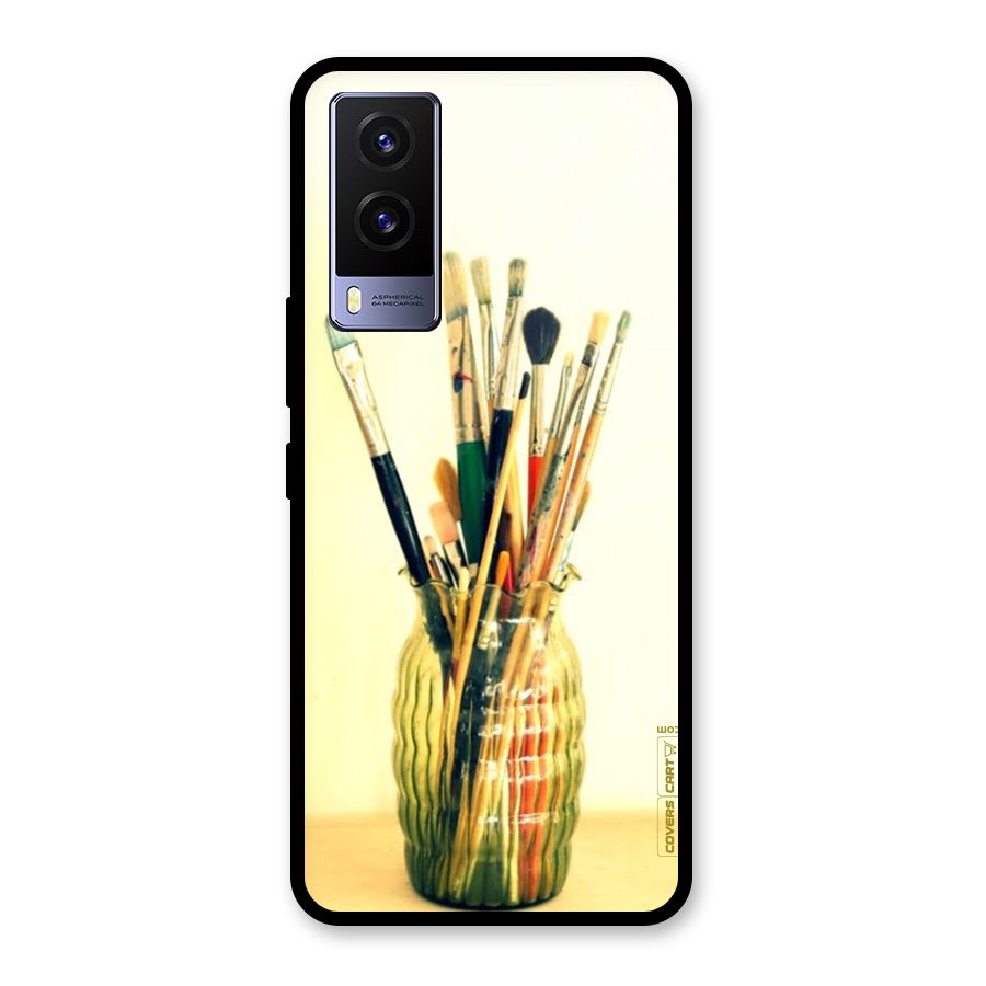 Paint Vass Glass Back Case for Vivo V21e 5G