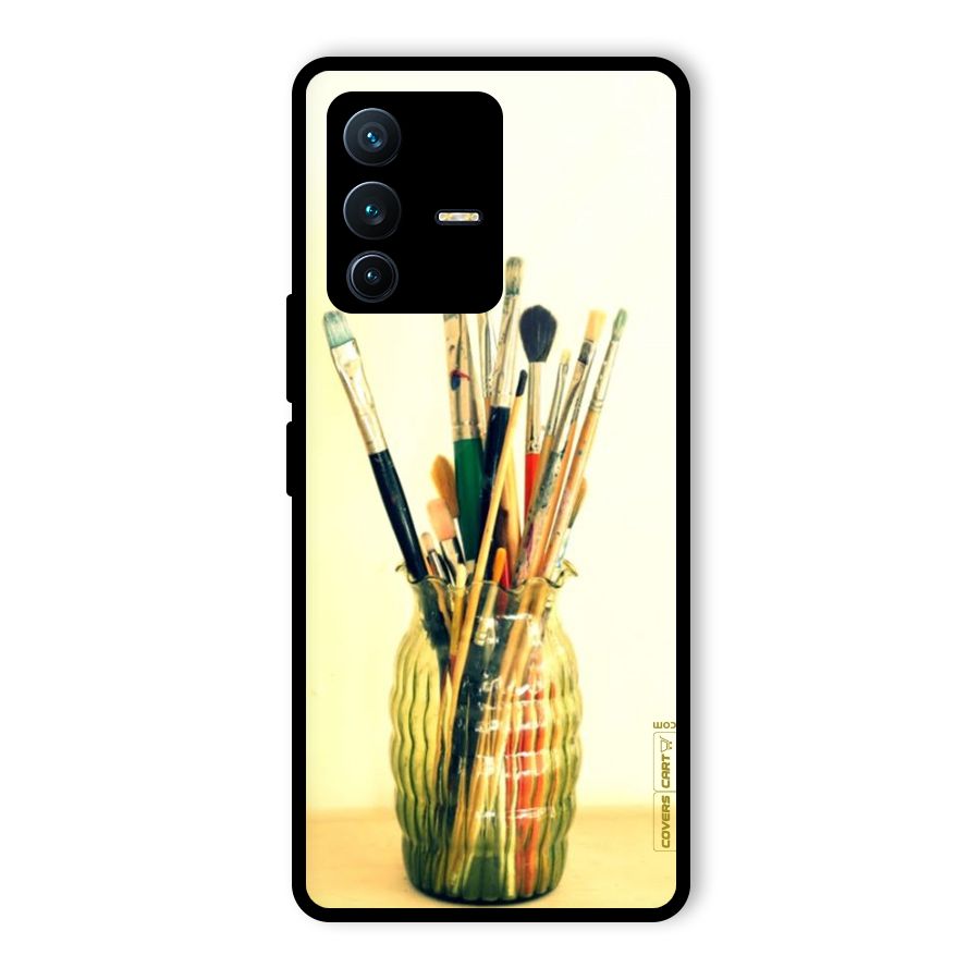 Paint Vass Glass Back Case for Vivo V23 Pro