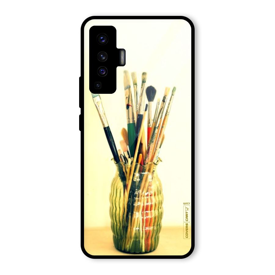 Paint Vass Glass Back Case for Vivo X50