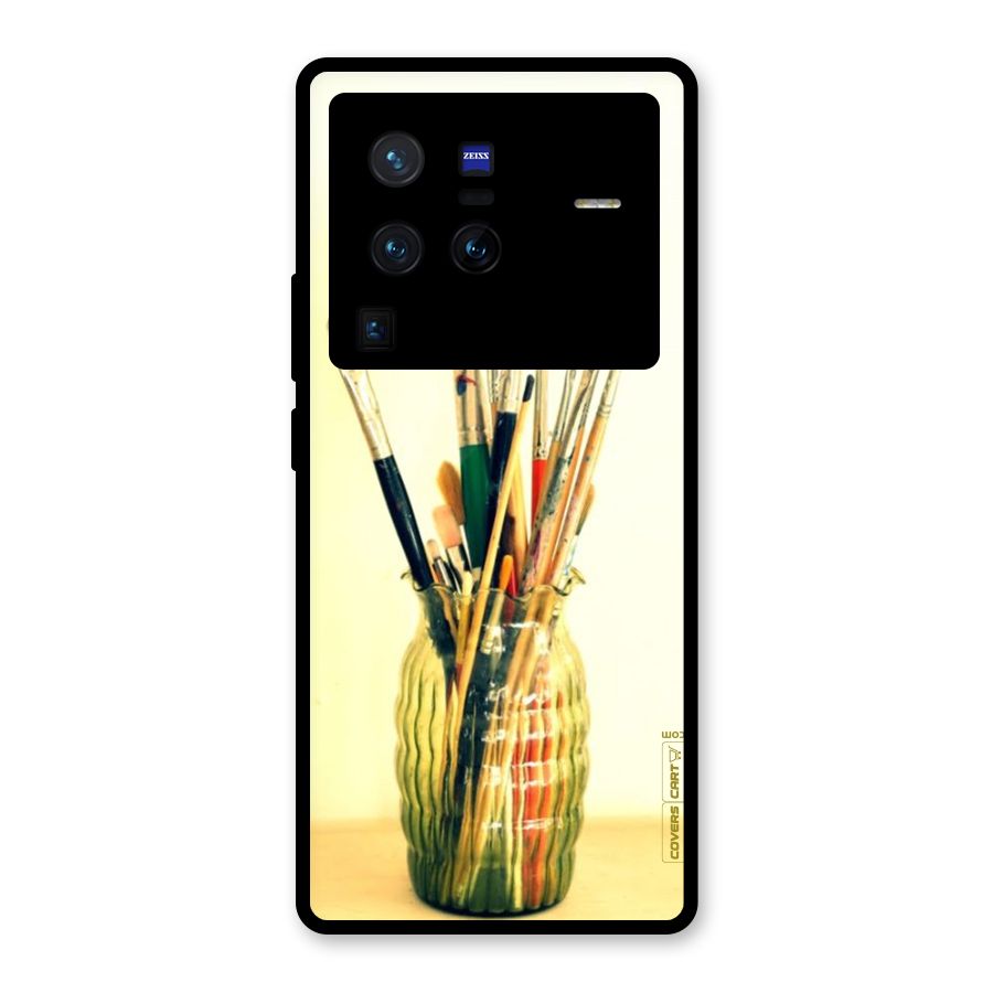 Paint Vass Glass Back Case for Vivo X80 Pro