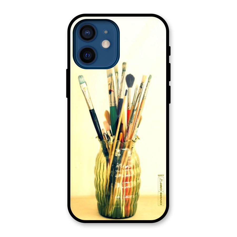 Paint Vass Glass Back Case for iPhone 12 Mini
