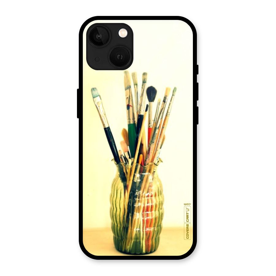 Paint Vass Glass Back Case for iPhone 13