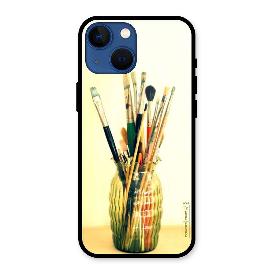 Paint Vass Glass Back Case for iPhone 13 Mini