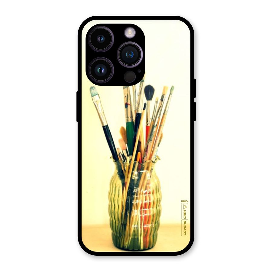 Paint Vass Glass Back Case for iPhone 14 Pro