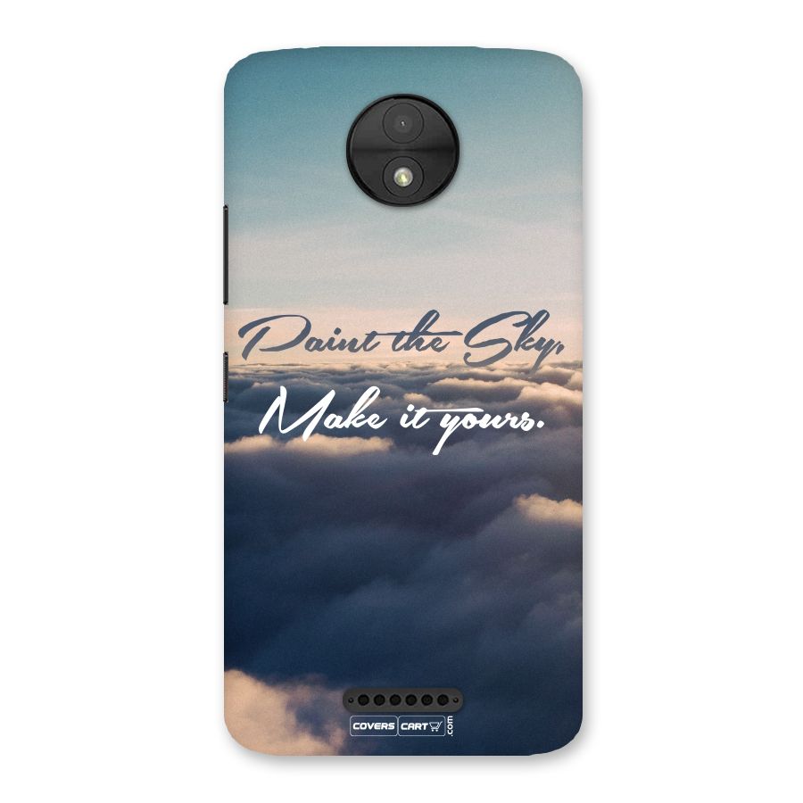 Paint the Sky Back Case for Moto C