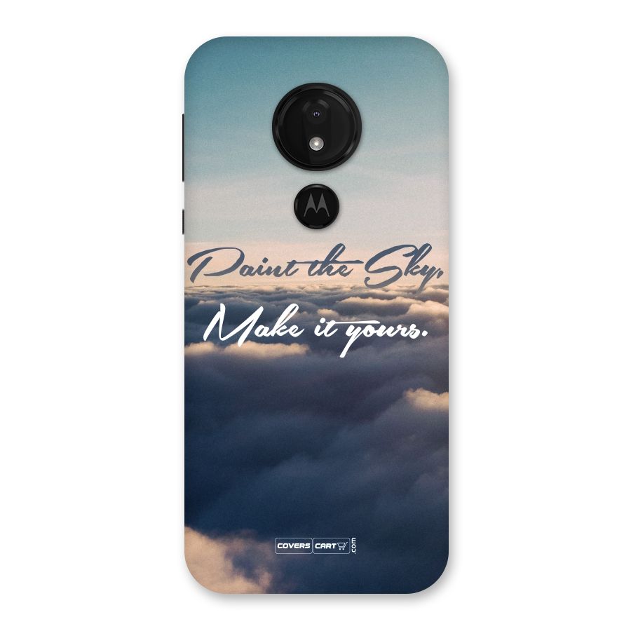 Paint the Sky Back Case for Moto G7 Power