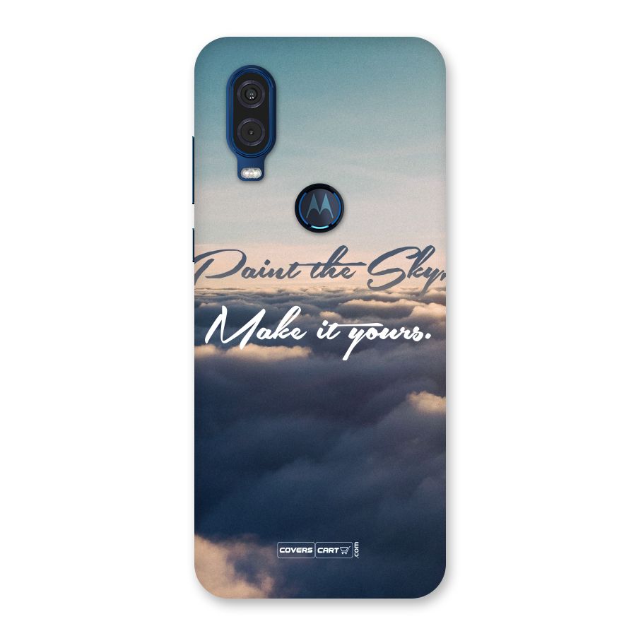 Paint the Sky Back Case for Motorola One Vision