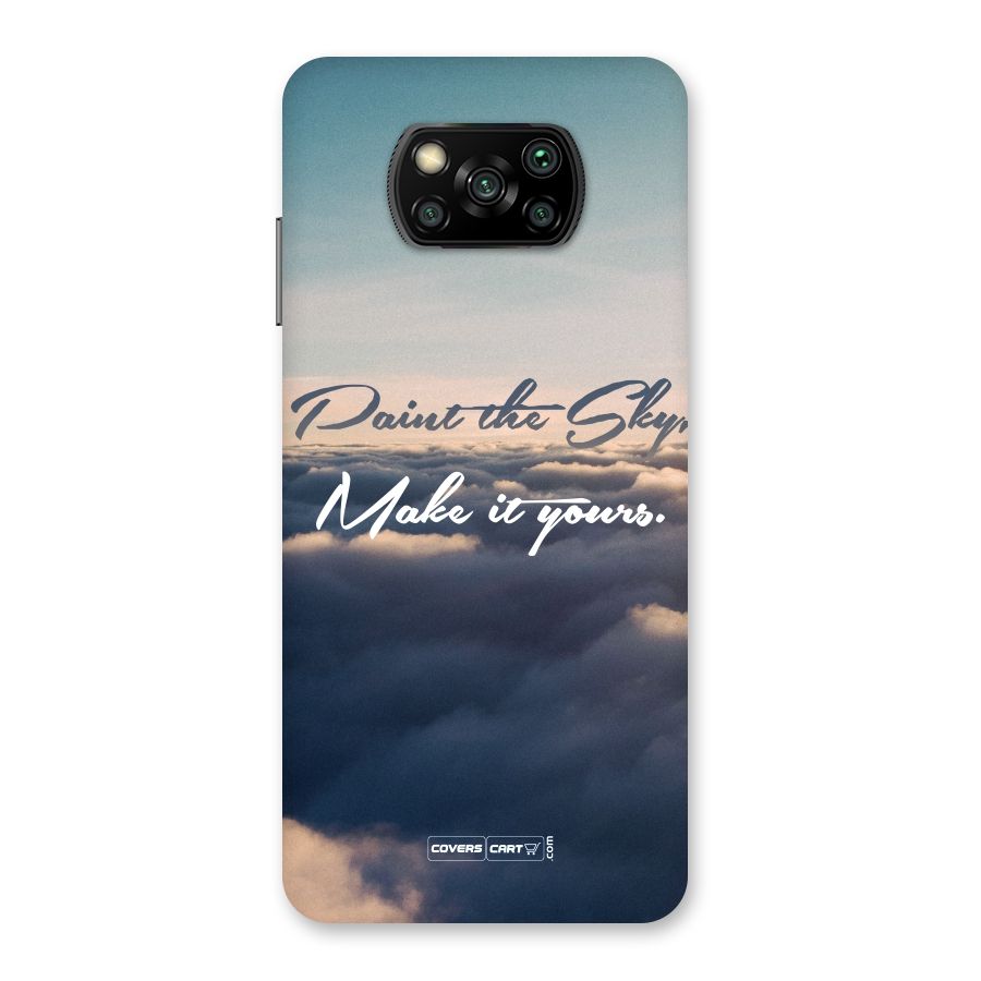 Paint the Sky Back Case for Poco X3
