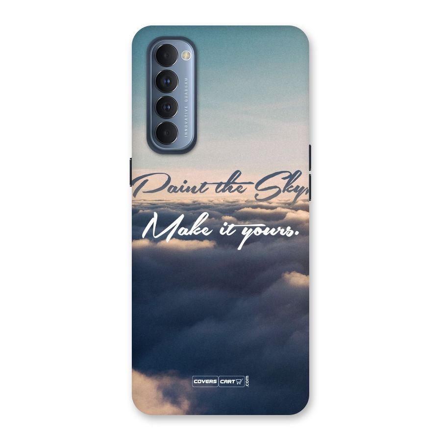 Paint the Sky Back Case for Reno4 Pro