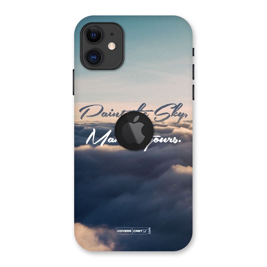 Paint the Sky Back Case for iPhone 11 Logo Cut