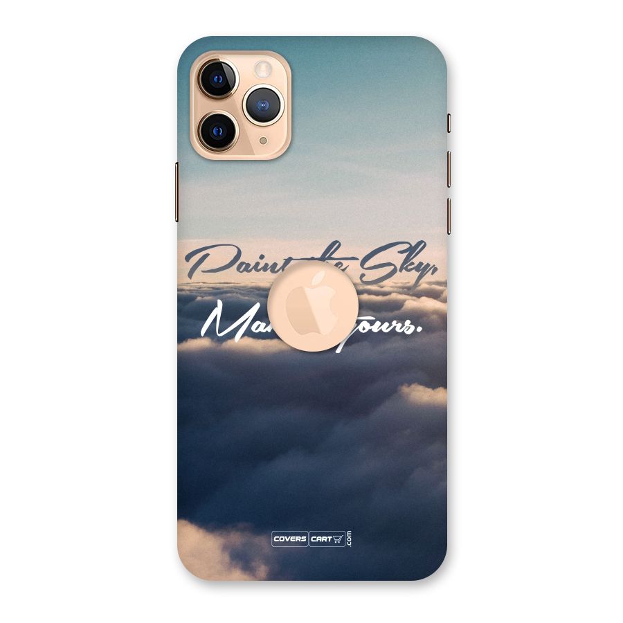 Paint the Sky Back Case for iPhone 11 Pro Max Logo Cut