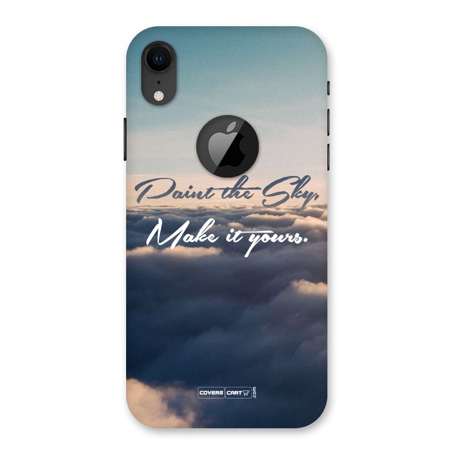 Paint the Sky Back Case for iPhone XR Logo Cut