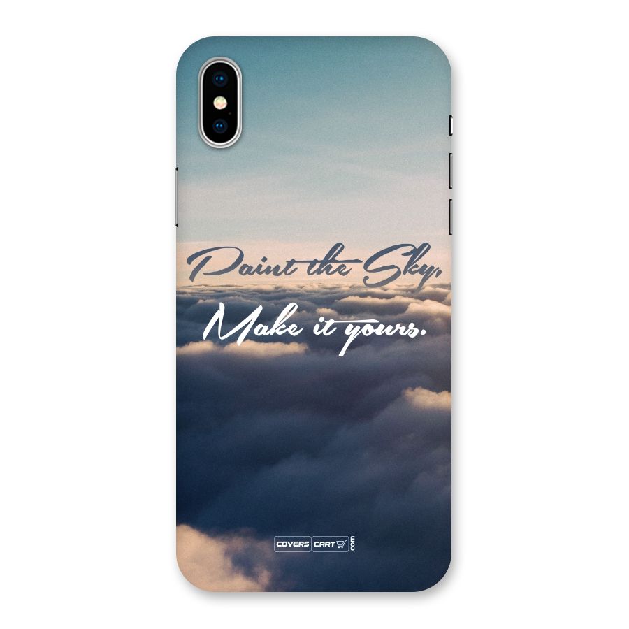 Paint the Sky Back Case for iPhone XS