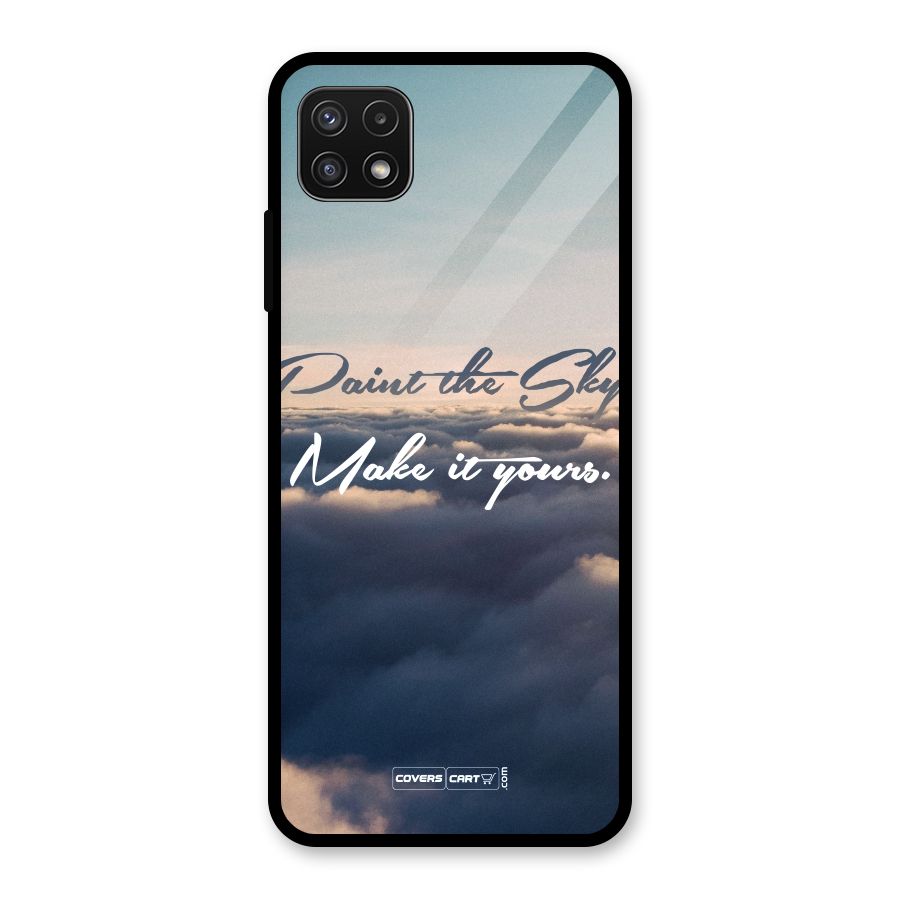 Paint the Sky Glass Back Case for Galaxy A22 5G