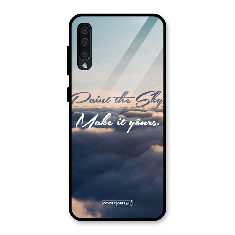 Paint the Sky Glass Back Case for Galaxy A30s