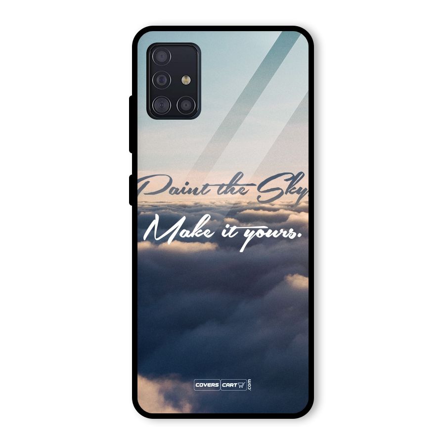 Paint the Sky Glass Back Case for Galaxy A51