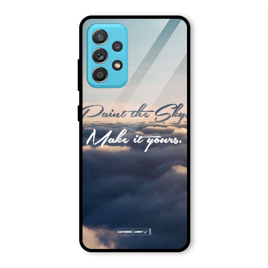 Paint the Sky Glass Back Case for Galaxy A52