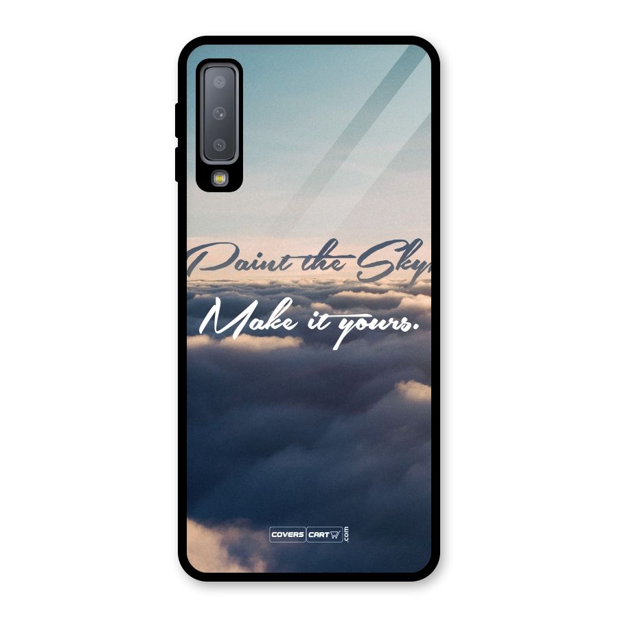 Paint the Sky Glass Back Case for Galaxy A7 (2018)