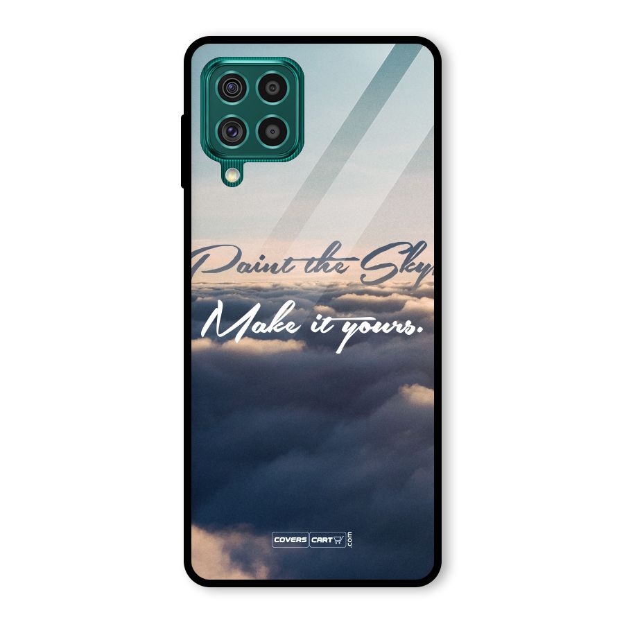 Paint the Sky Glass Back Case for Galaxy F62