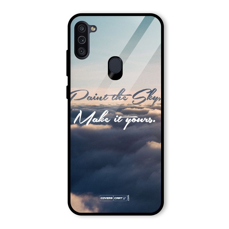 Paint the Sky Glass Back Case for Galaxy M11