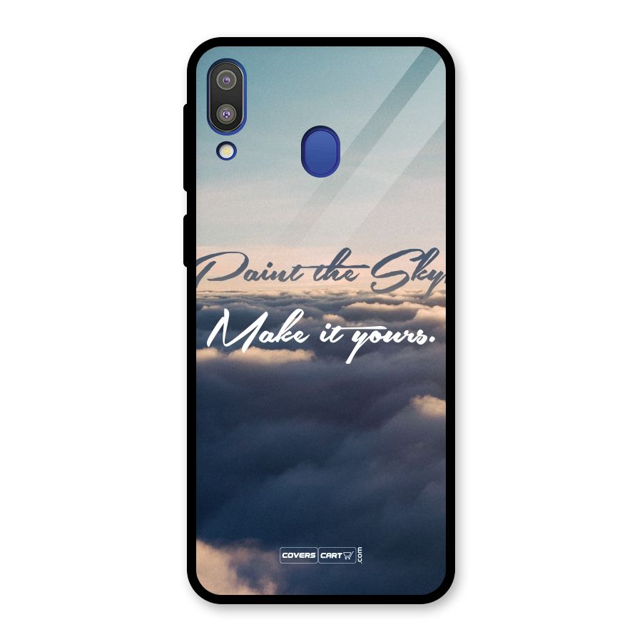 Paint the Sky Glass Back Case for Galaxy M20