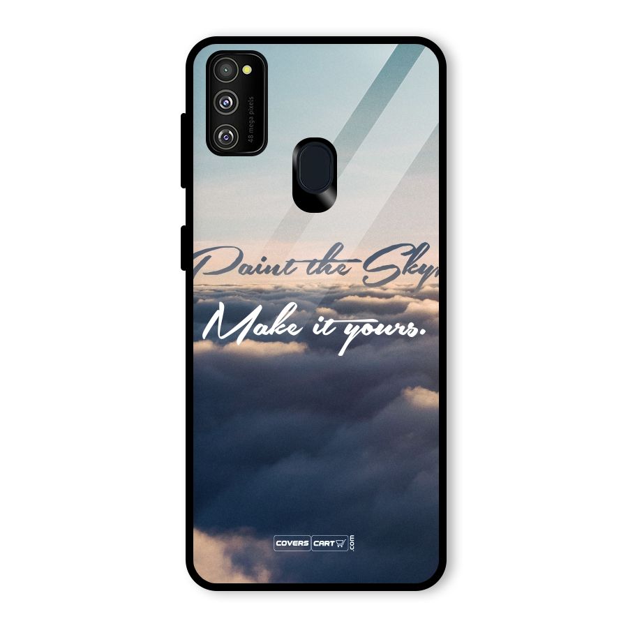 Paint the Sky Glass Back Case for Galaxy M30s