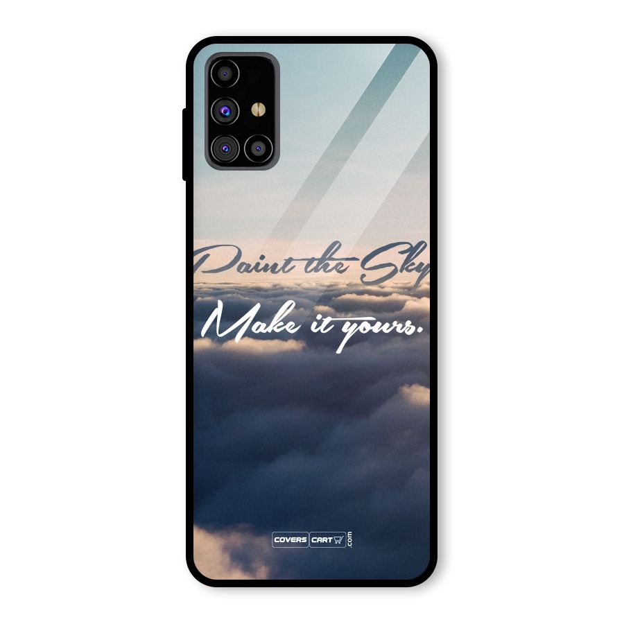 Paint the Sky Glass Back Case for Galaxy M31s