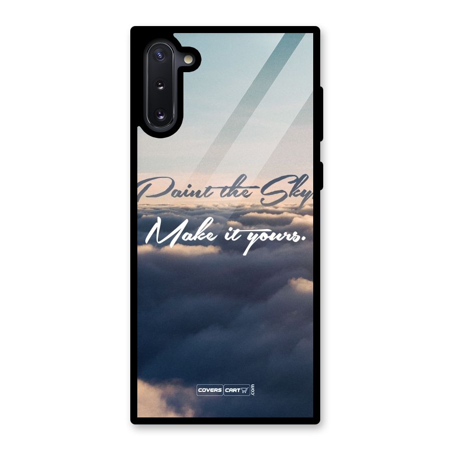Paint the Sky Glass Back Case for Galaxy Note 10