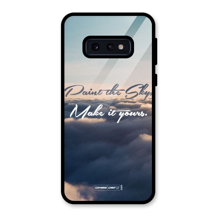 Paint the Sky Glass Back Case for Galaxy S10e