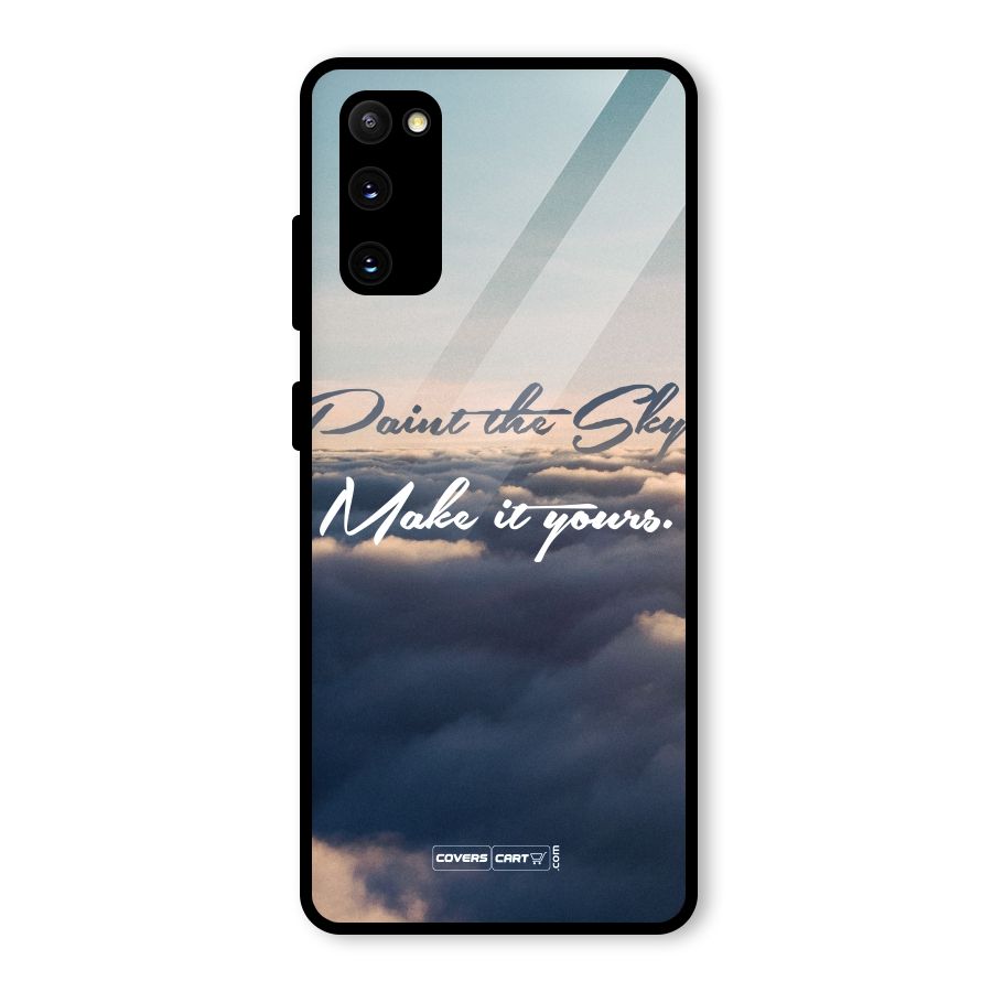 Paint the Sky Glass Back Case for Galaxy S20 FE 5G